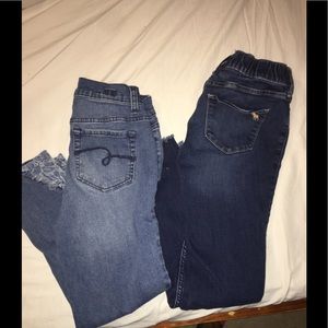 Justice and Abercrombie jeans